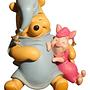  Figur Winnie Puuh & Ferkel Kunstharz Keramik 2000er Jahre 0