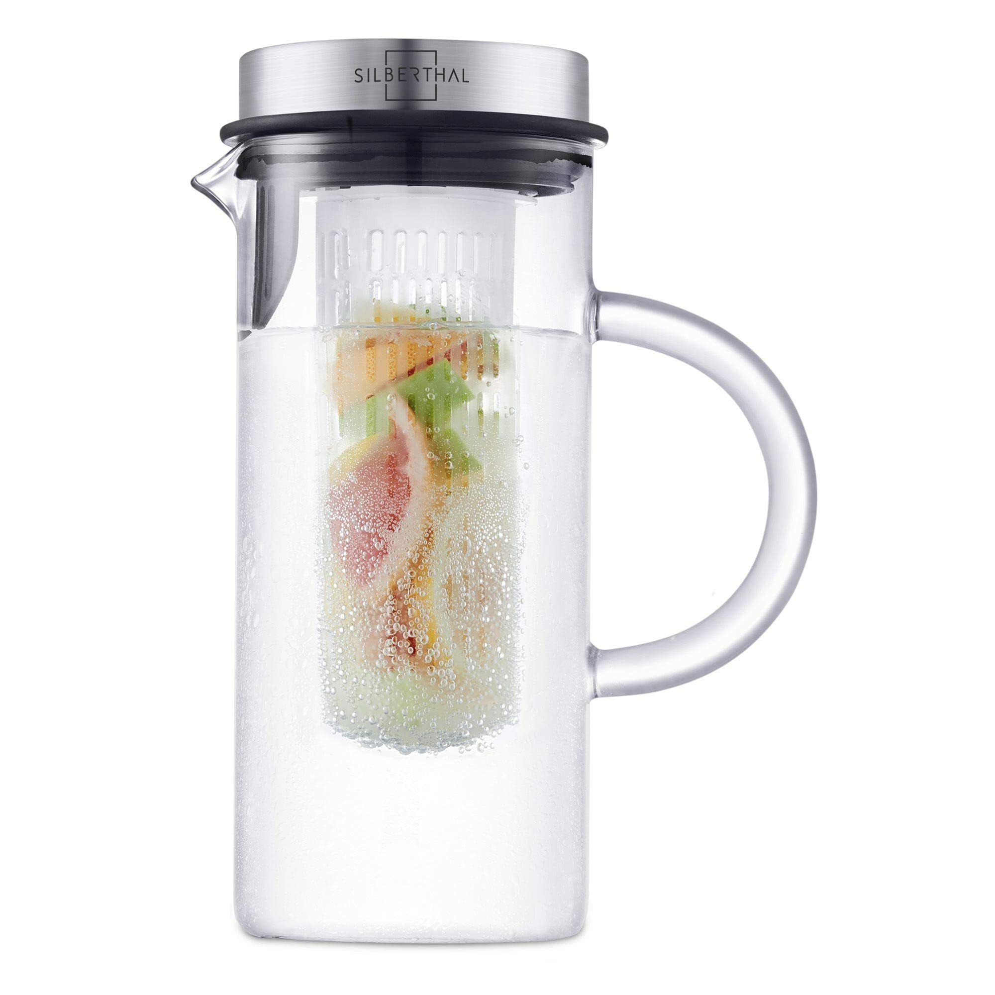 Glaskaraffe mit Frucheinsatz 1 Liter 0