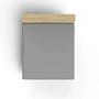 Fitted sheet Cotton Dark Grey 100cm x 200cm 2