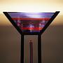 Stehlampe Metall Glas 1970er Jahre 2