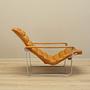 Lounge Chair Metal Leather Orange 1960s 8