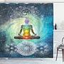 Duschvorhang Mandala Zen Polyester Mehrfarbig 175 x 180 cm 2
