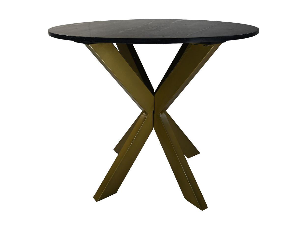 Runder Esstisch Marmor Metall ø90cm 1