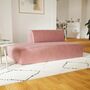 Pyllow Sofa 2-Sitzer Samt Bonbonrosa 4