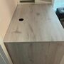 Schreibtisch mit Aufbewahrung Holz Weiß 4
