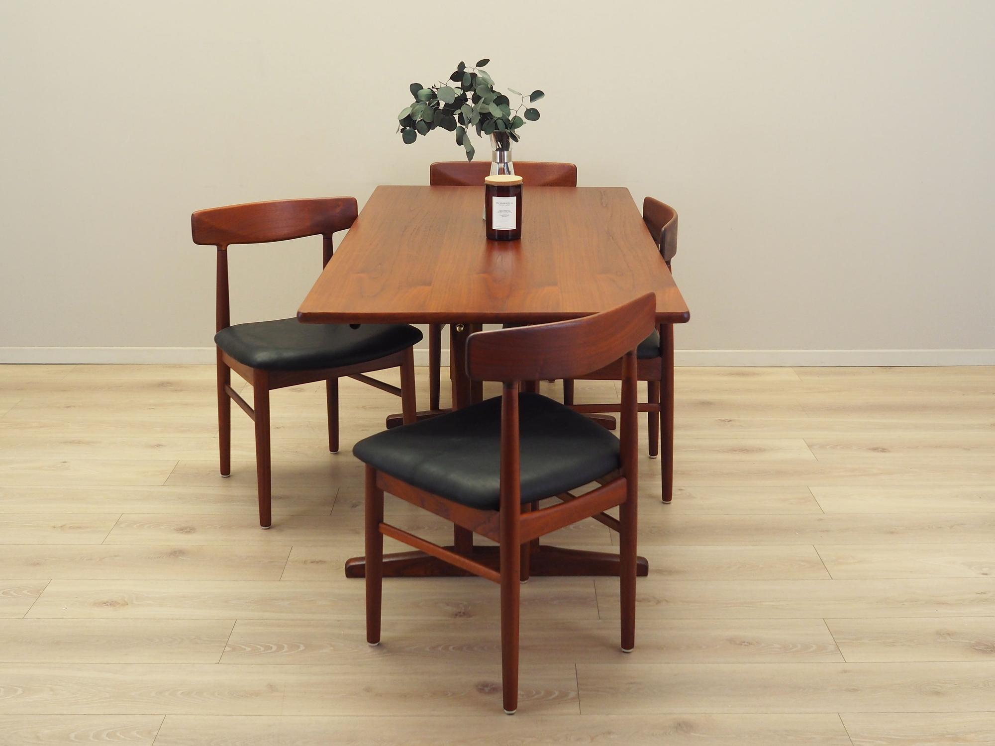 Dining table teak 1960s 13