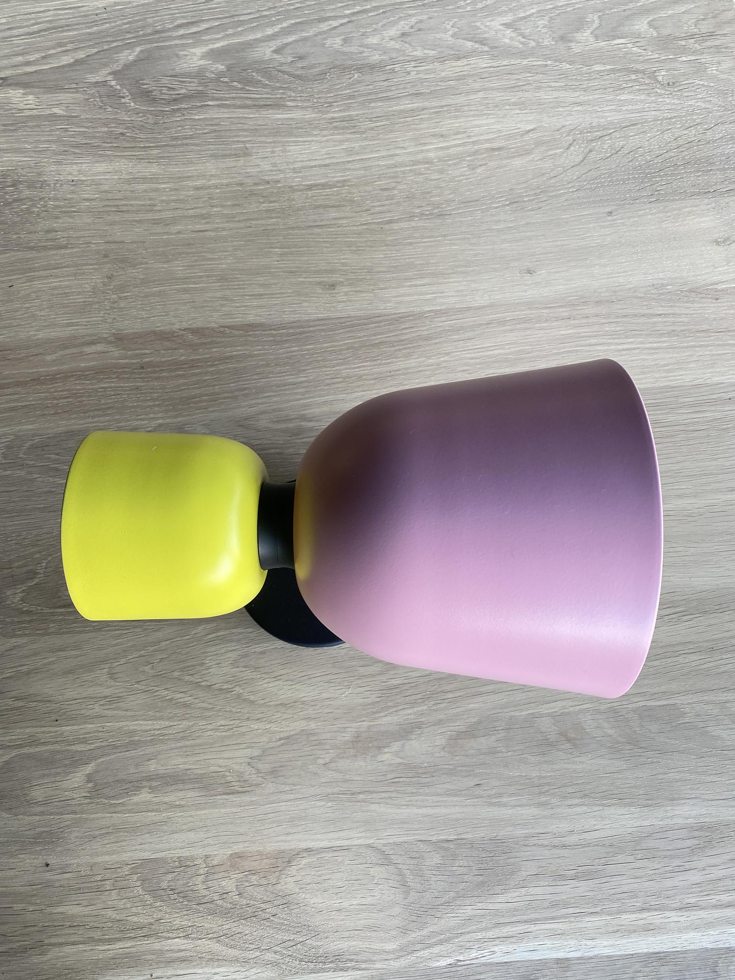 Alphabeta Wandlampe Stahl Gelb Rosa 2