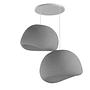 2-Flammig Wabi Sabi Dustfalls Pendelleuchte Beton Grau 6