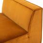 Dane 1-Sitzer Eckmodul Rechts Matt Amber 2