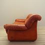 Sofa Leather Red 1970s 4