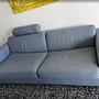 3-Seater Sofa Bed Blue 1