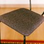 Jara Stuhl Metall Holz Textil Schwarz 4