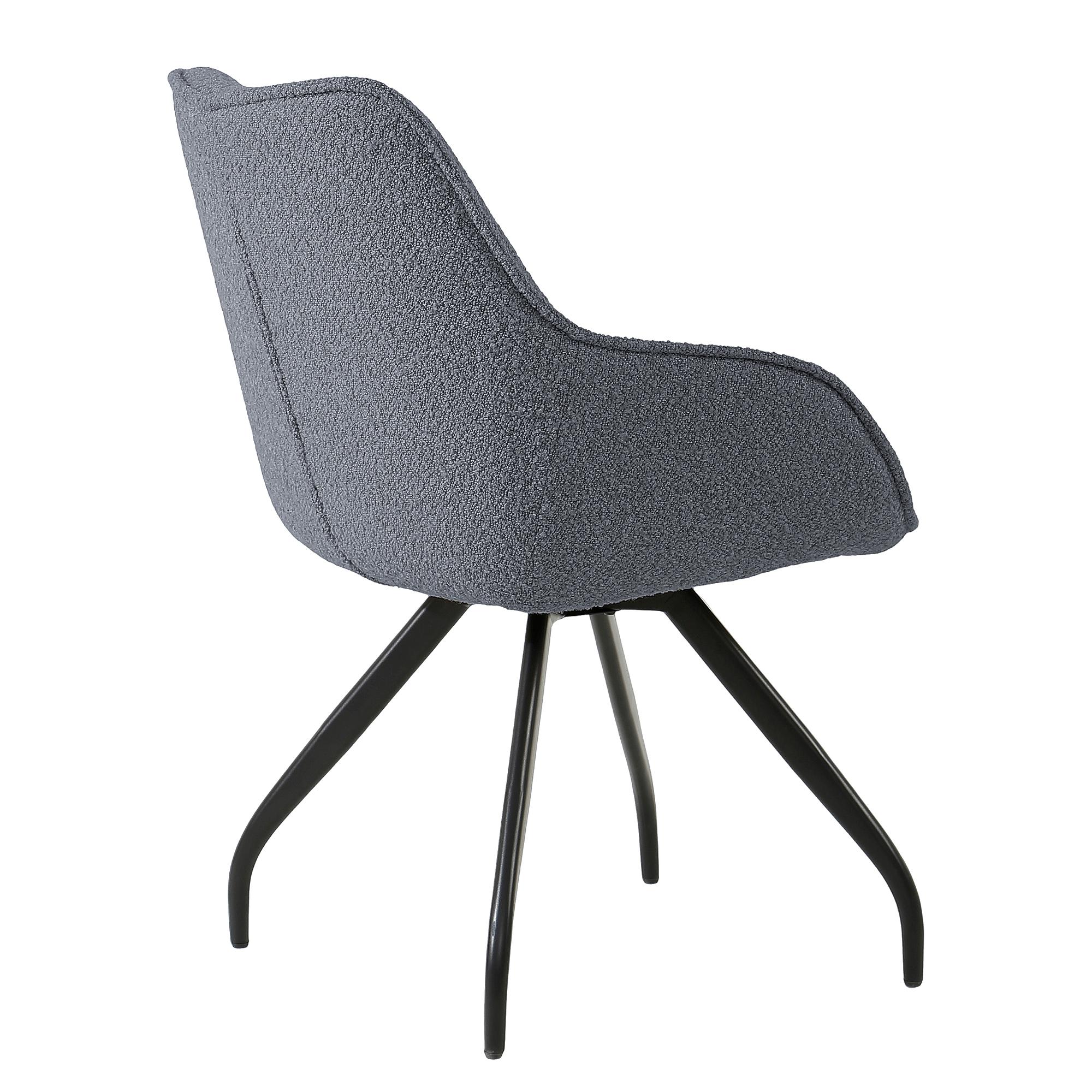 Elun Armlehnenstuhl Drehbar 2er-Set Grau 3