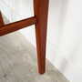4x Vintage Stuhl Teakholz Textil Beige 1970er Jahre 9