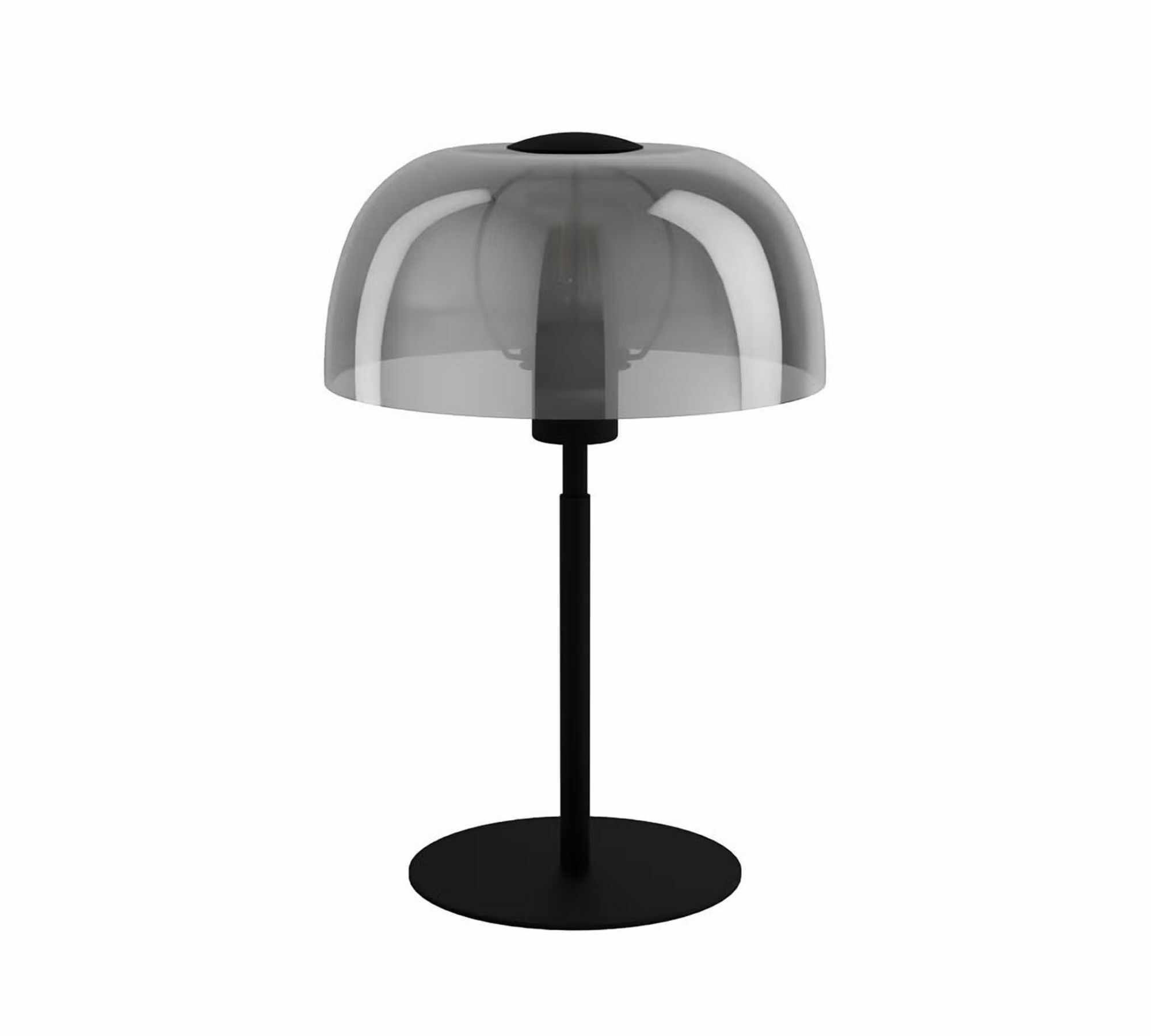 Solo 2 Tischleuchte Stahl Spiegelglas Schwarz 1