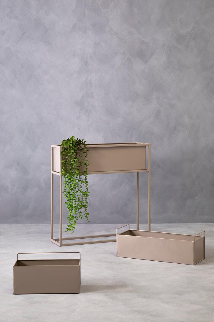 Ascher Boden-Blumenständer Grau 4