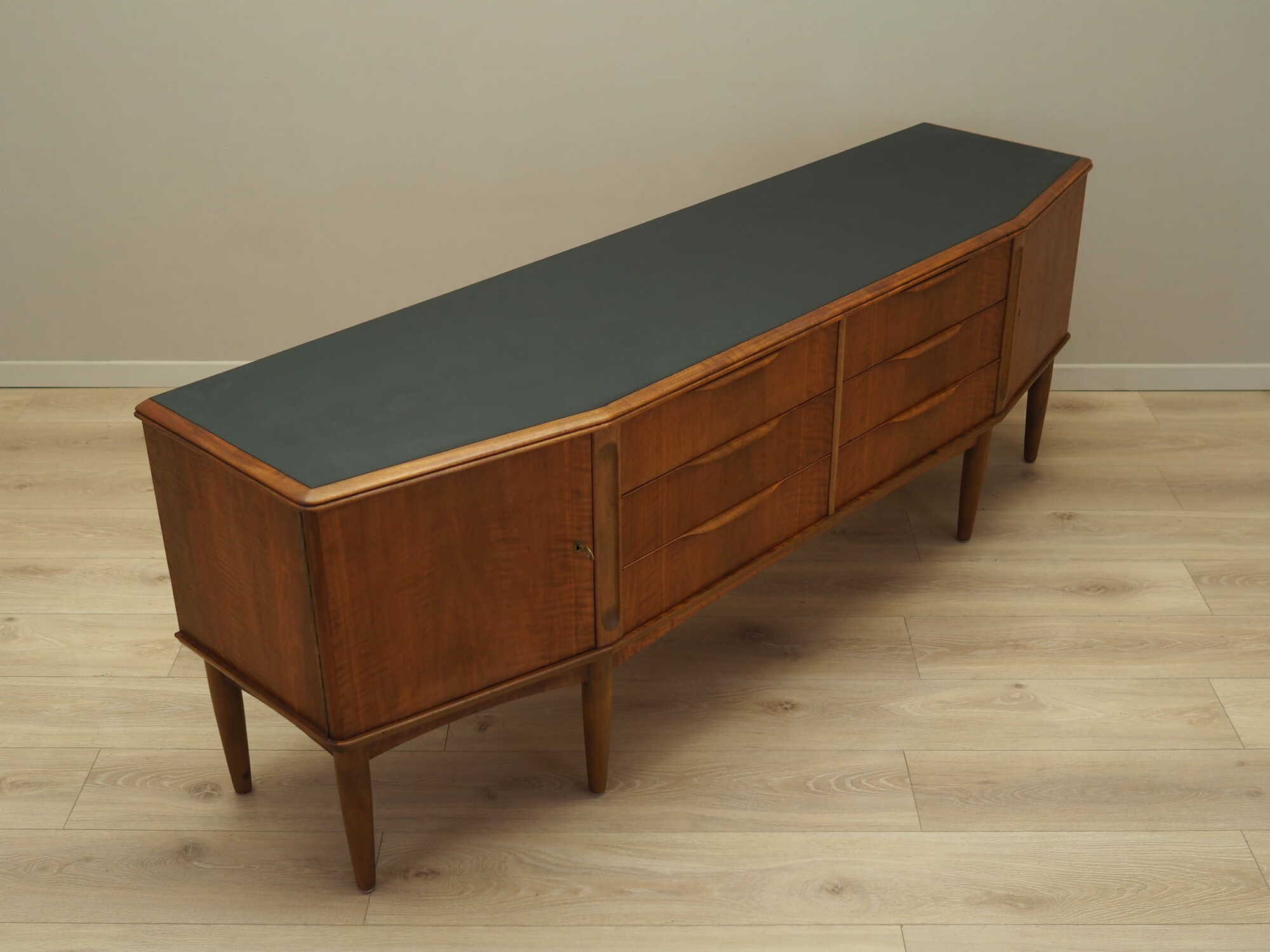 Vintage Sideboard Nussbaumholz Braun 1960er Jahre 5