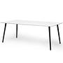 Allie Esstisch Black Weiß 200 x 100 cm 1