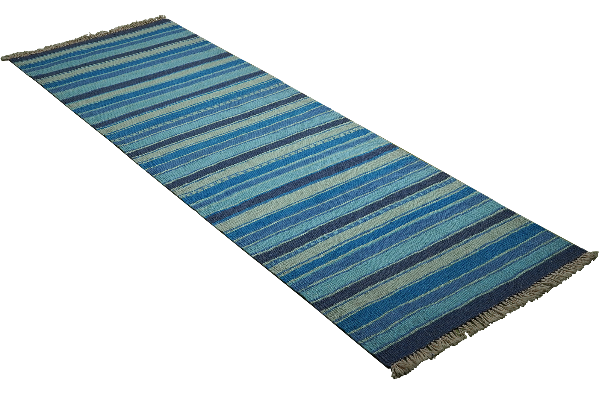Tappeto Kilim Gashgai Lana Blu 2