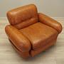 Sessel Leder Braun 1970er Jahre 9