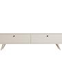 Paris Lowboard Holzfurnier Weiß 6