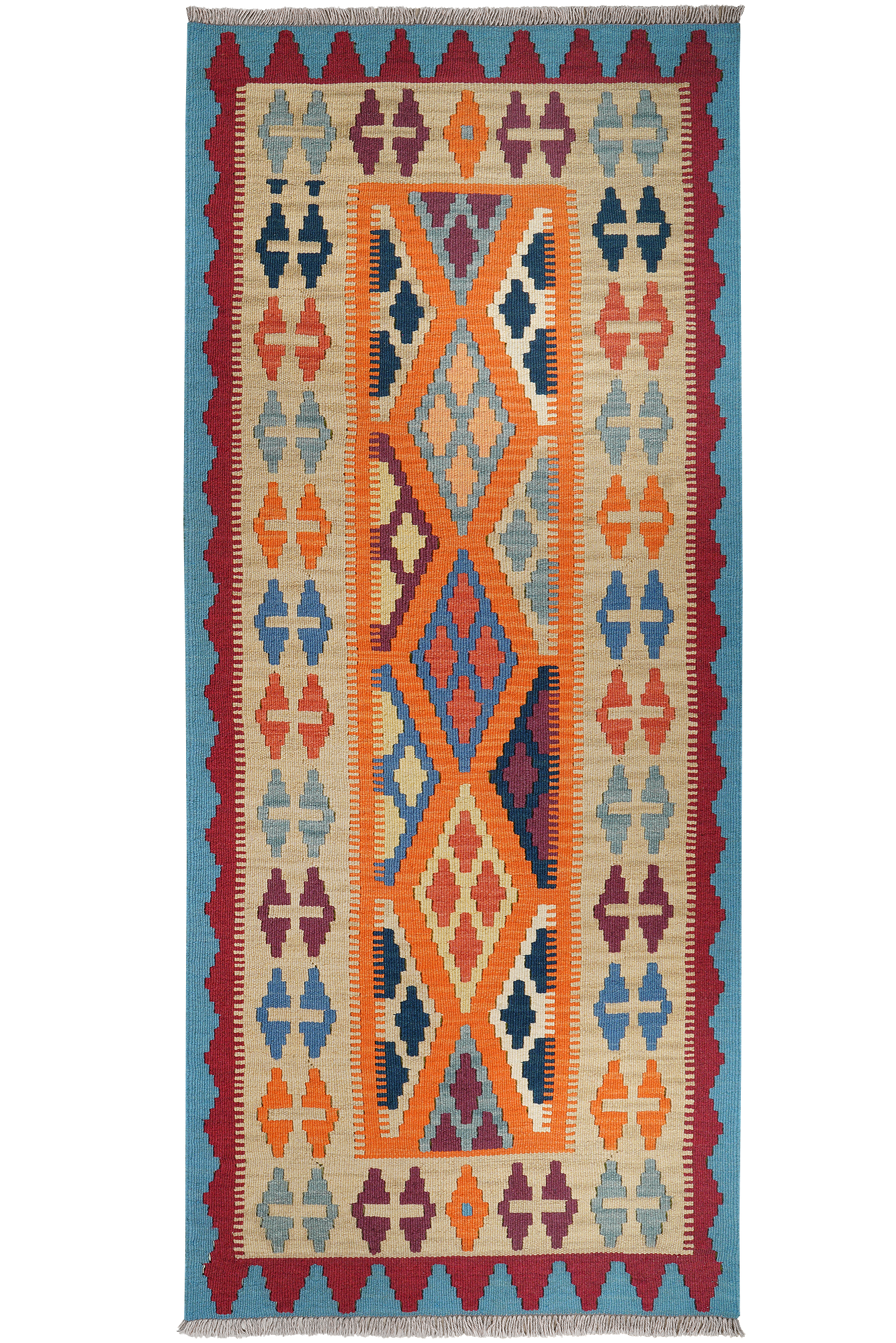 Tappeto Kilim Gashgai Lana Arancione 0