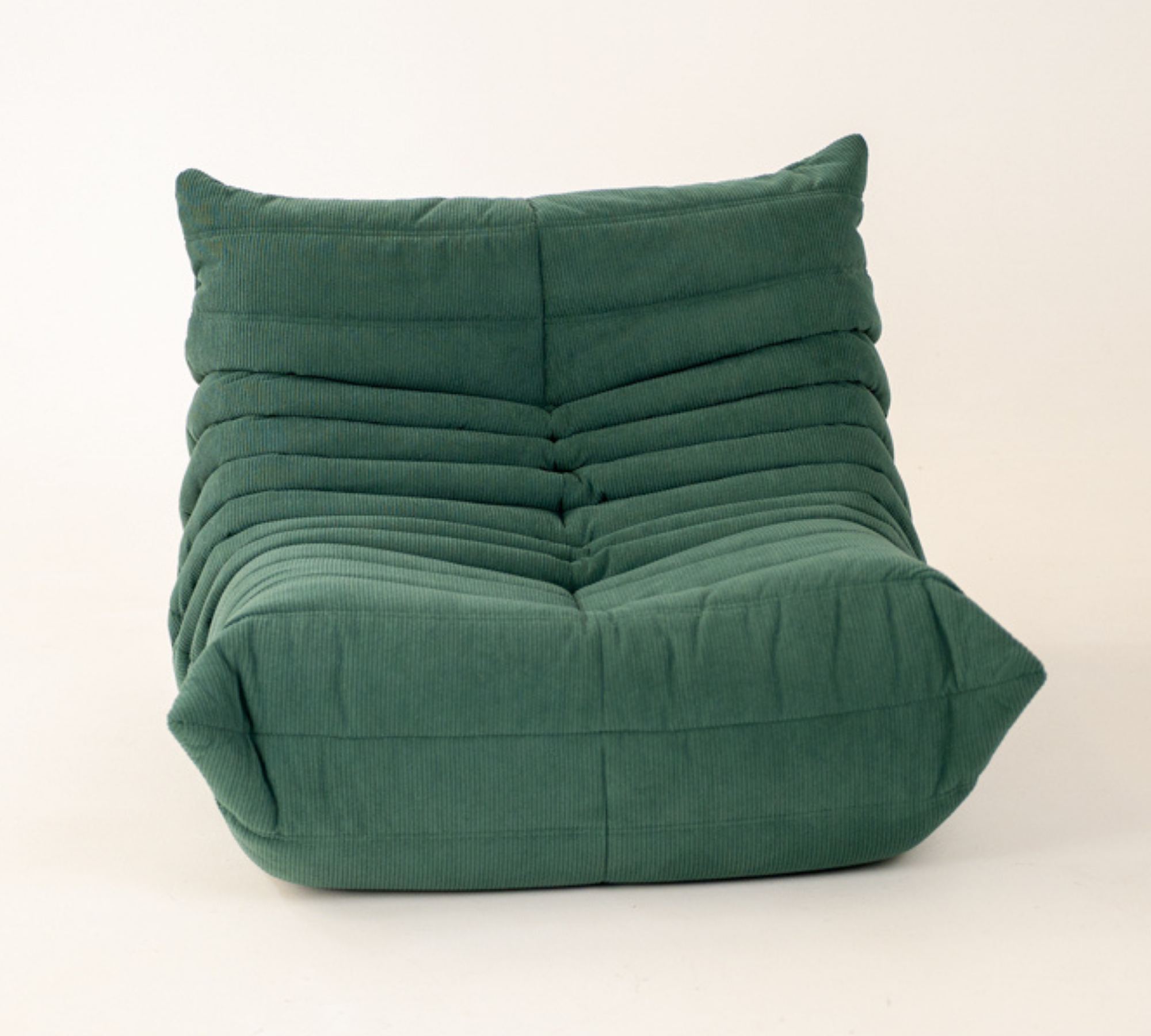 Togo Set lounge 5 pezzi velluto a coste corallo 4