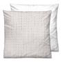 Mako-Satin Kopfkissenbezug Baumwolle Taupe 80 x 80 cm 0