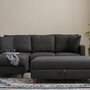 Sofa Récamiere Links Textil Anthrazit 0