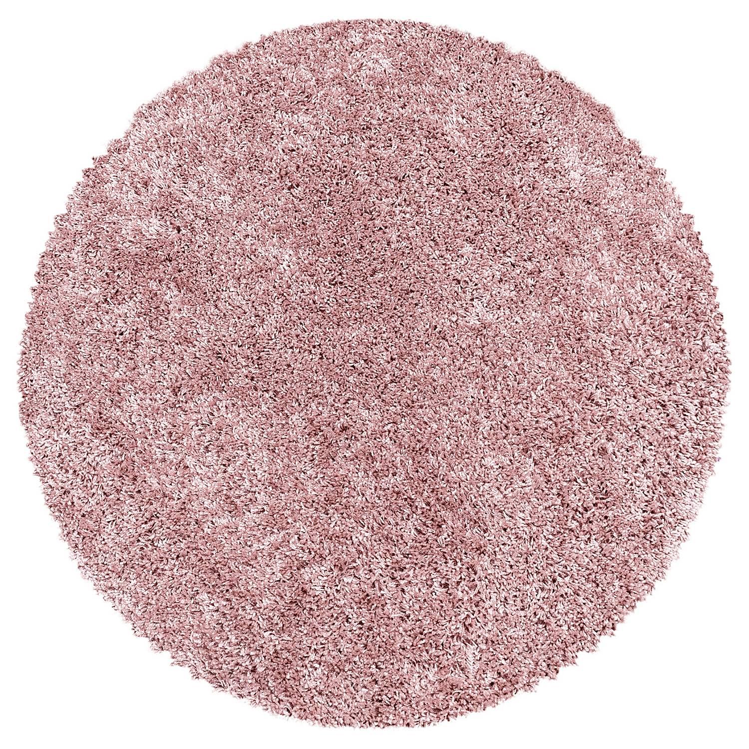 Hochflorteppich Eisenberg Polypropylen Rosa 160 x 160 cm 0