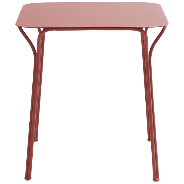 Hiray Gartentisch Metall Rot 0