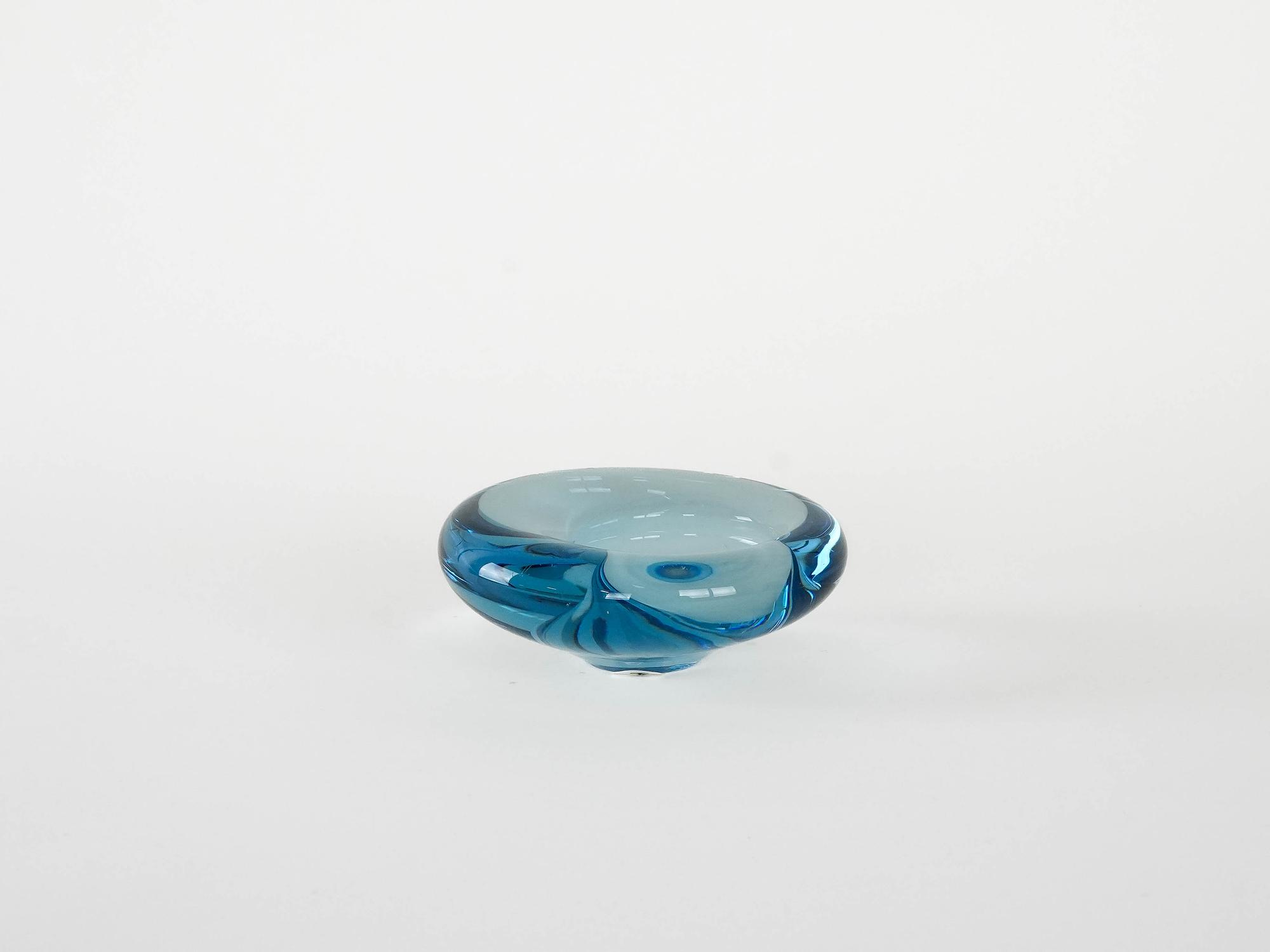 Glasschale Blau 1960er Jahre 3