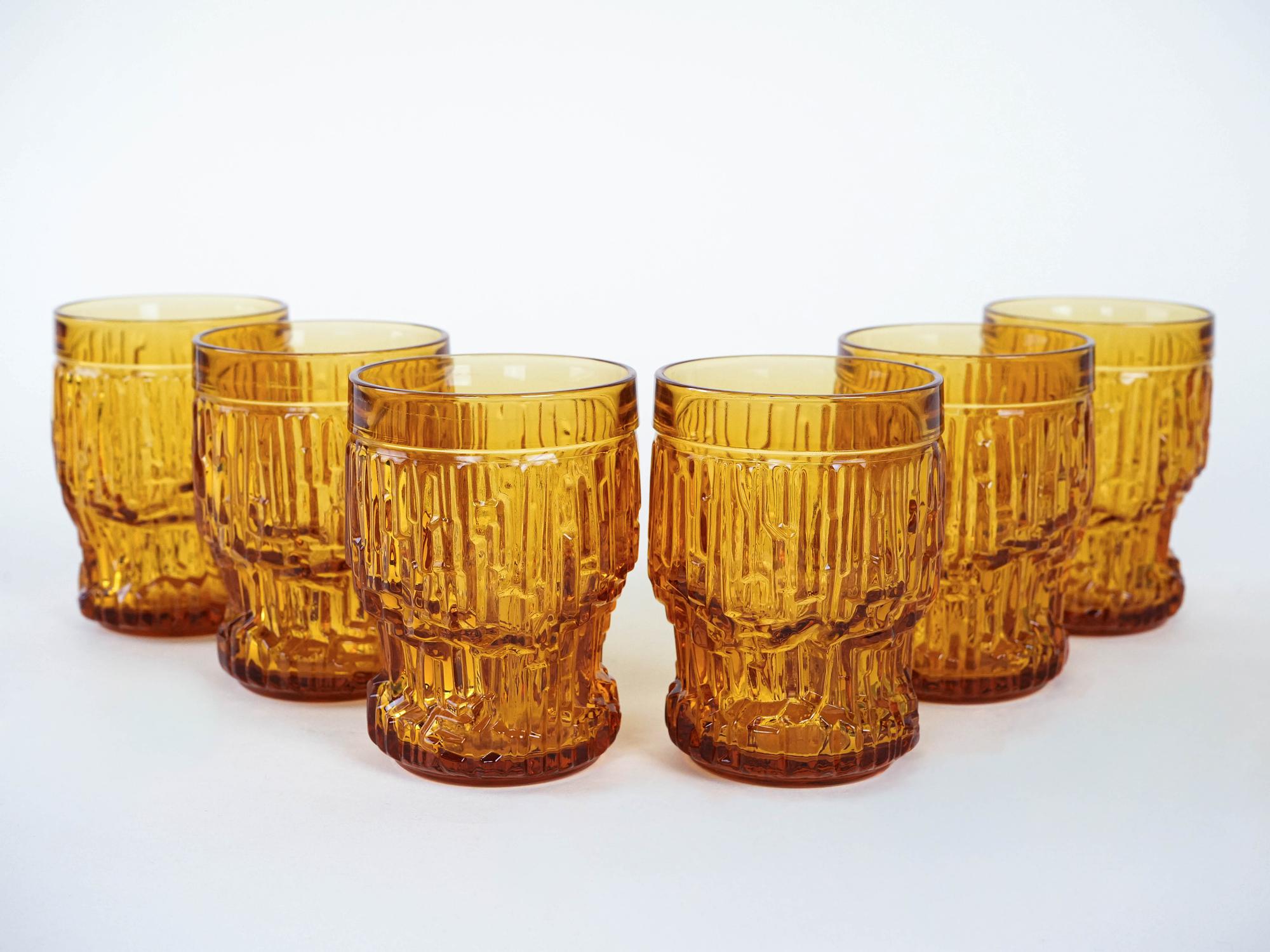 Brillen-Set Glas Transparent 1960er Jahre 3