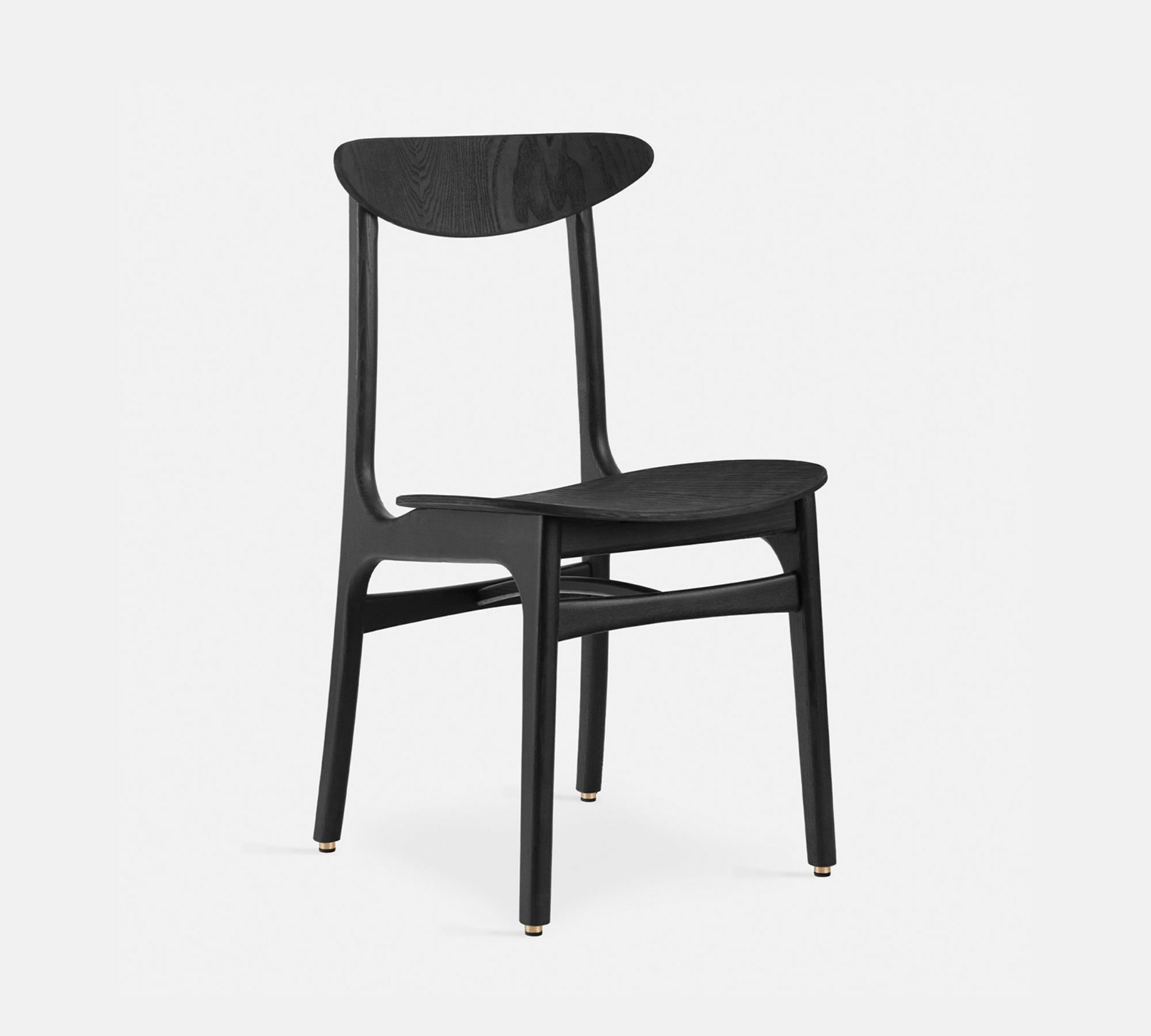 200-190 Stuhl Holz Schwarz 0