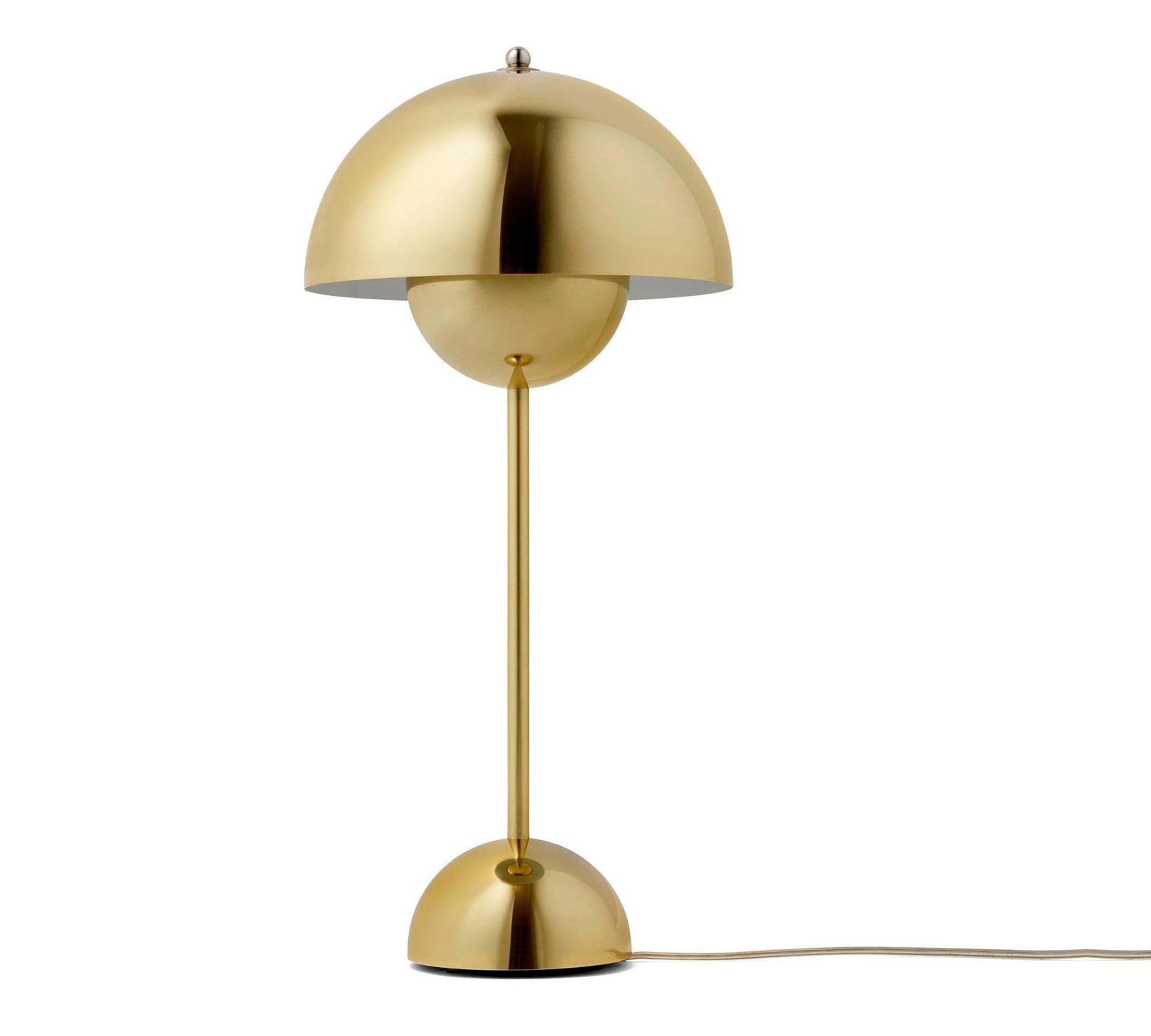 Flowerpot VP3 Tischleuchte Metall Gold 1