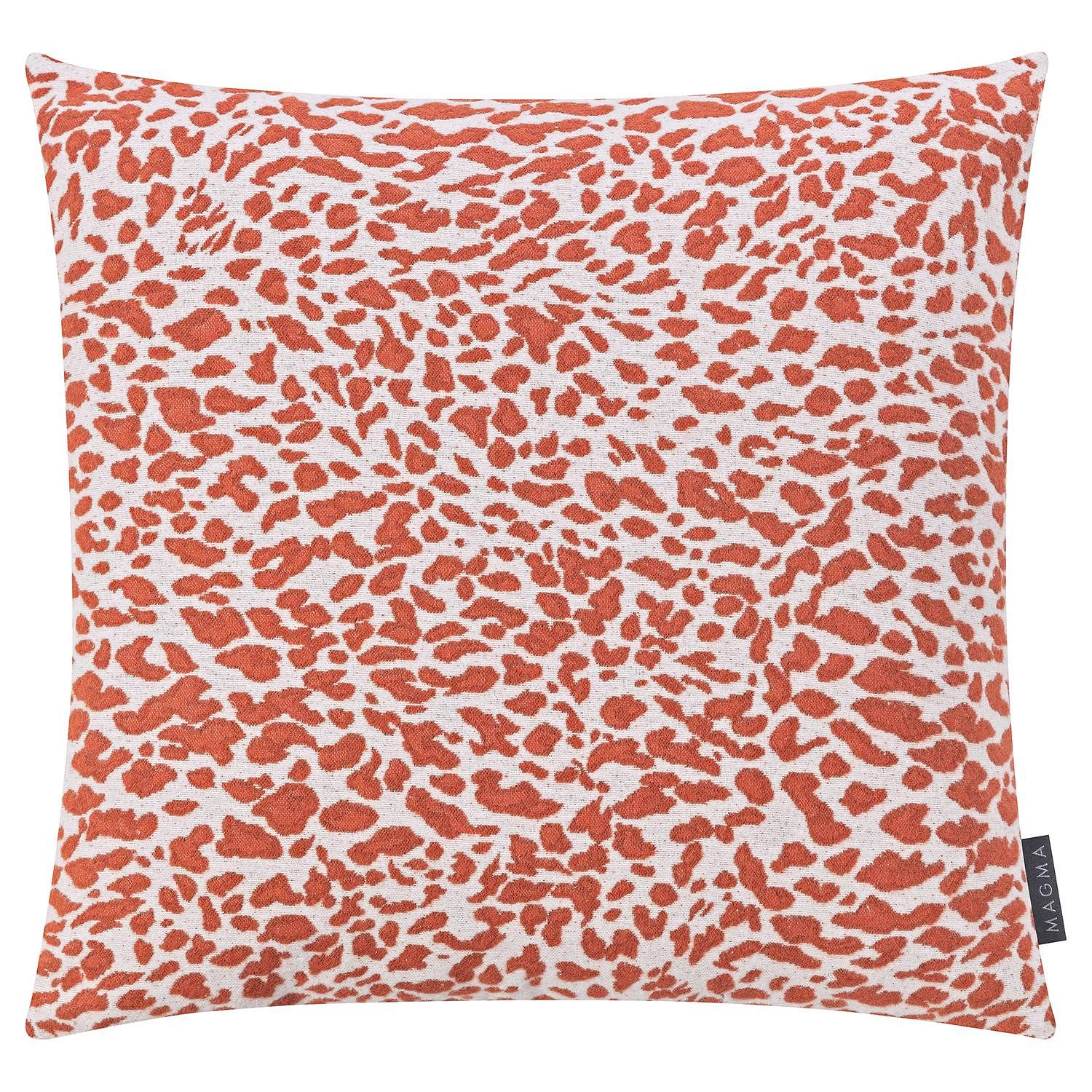 Leopard Pillowcase Jacquard Rust Brown 0