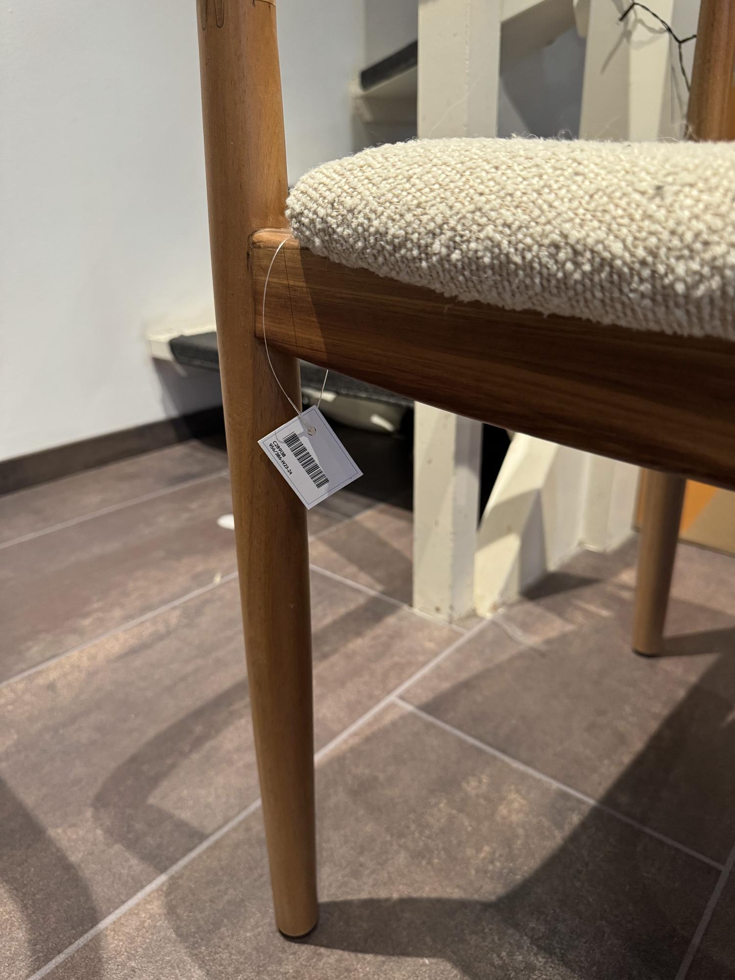 Dining chairs 4-piece Acacia wood Brown 1