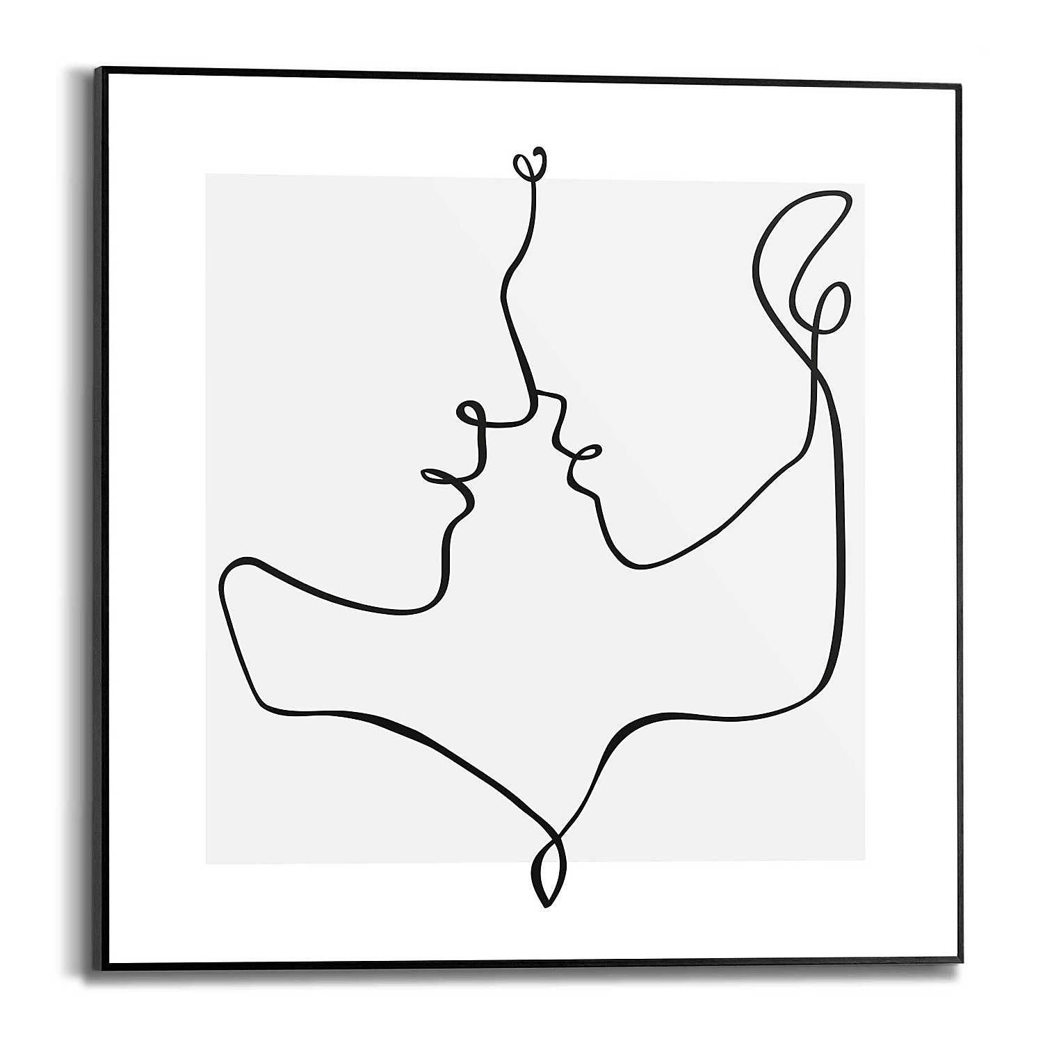 Love Lines Framed Picture Black 0