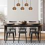5-Burner Sivani MR-1000 Pendant Lamp Iron Gold 1