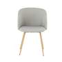 2x Esszimmerstuhl Samt Metall Beige 1