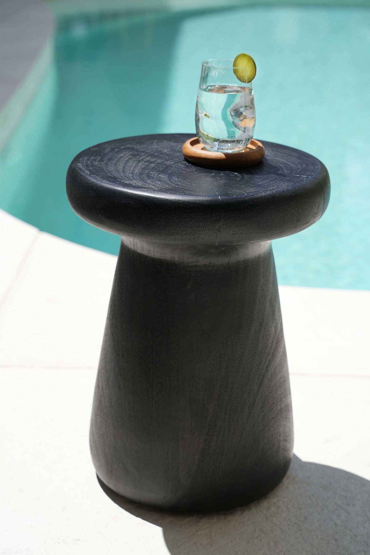Der Gagang Hocker Schwarz ø35cm  1