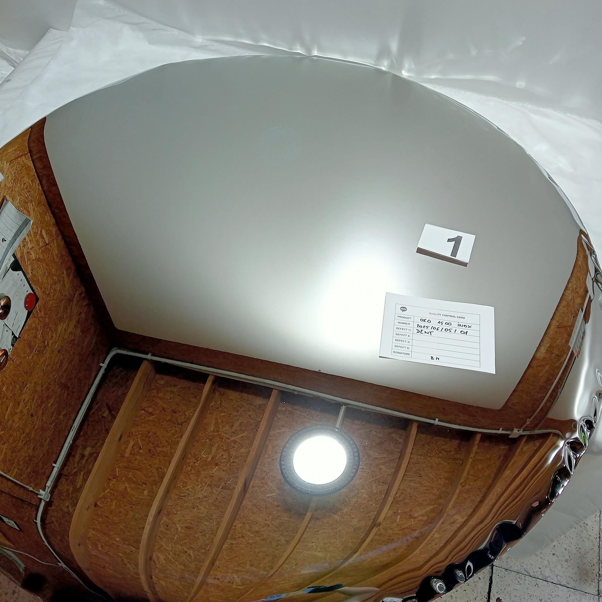 OKO Specchio 1500 Acciaio Inossidabile Inox Lucidato Argento 2