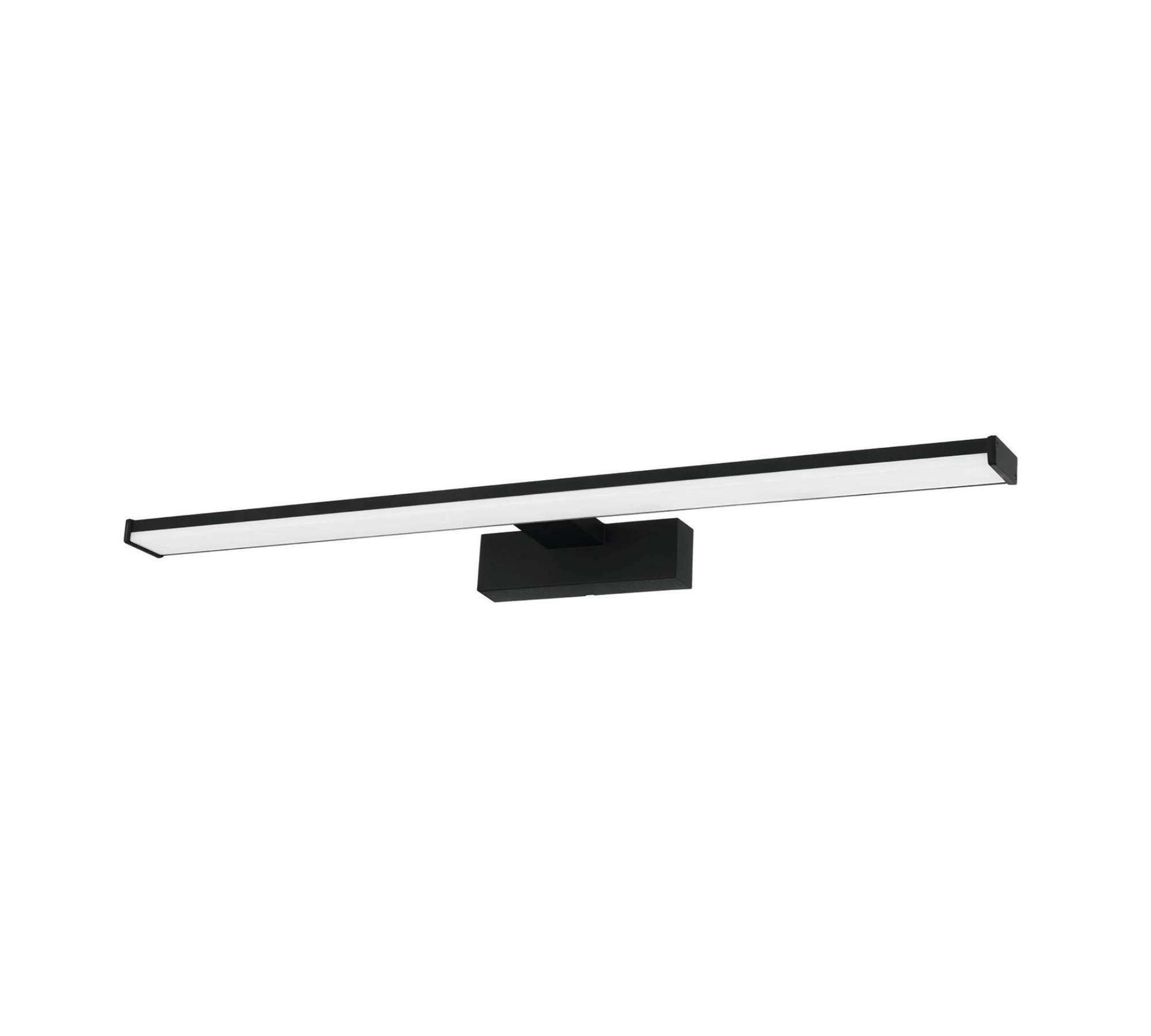 LED bathroom light 1-bulb plastic metal black 0