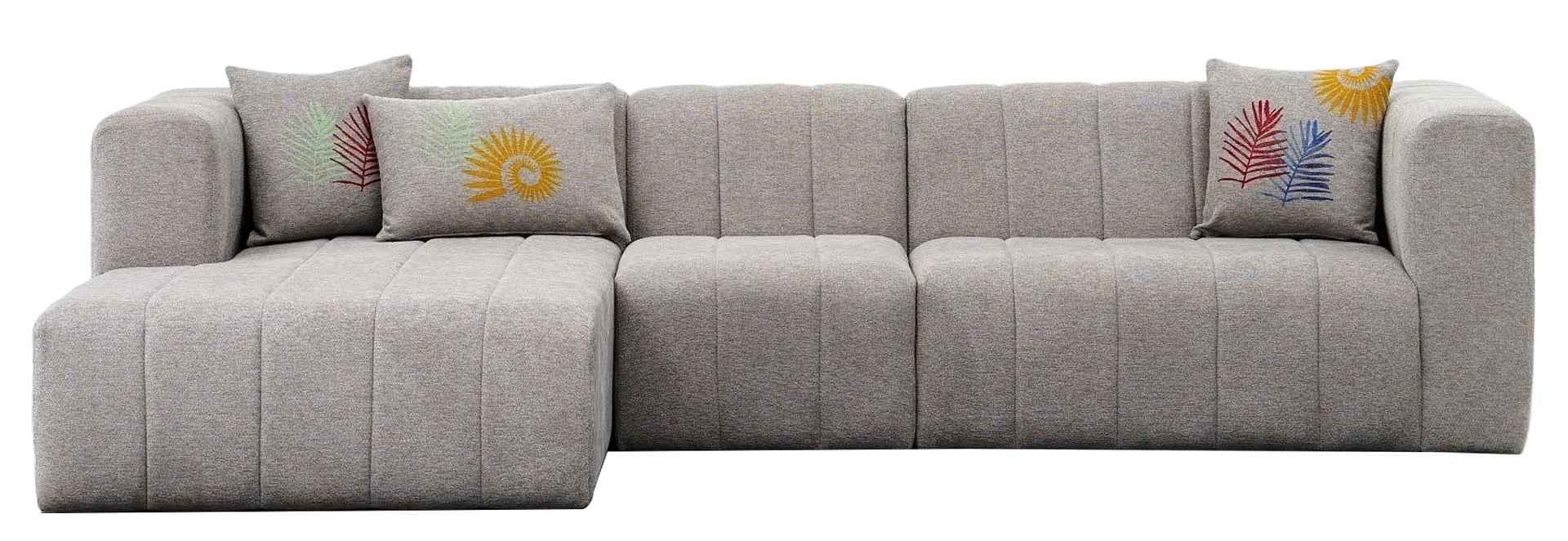 Beyza Sofa Récamiere Links Hellgrau 9