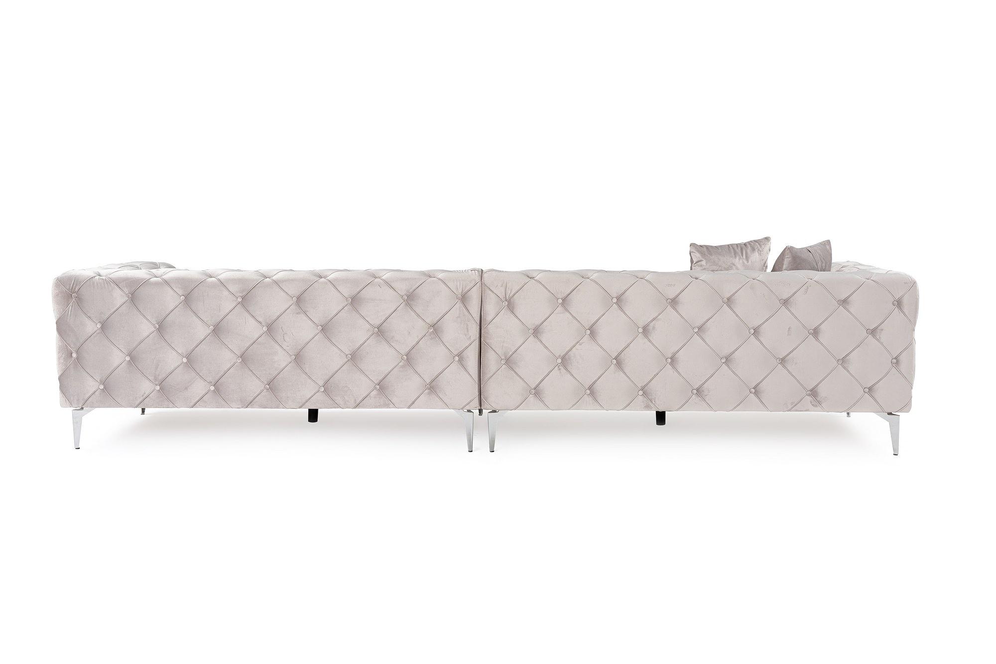 Como Sofa 4-Seater Light Grey 7