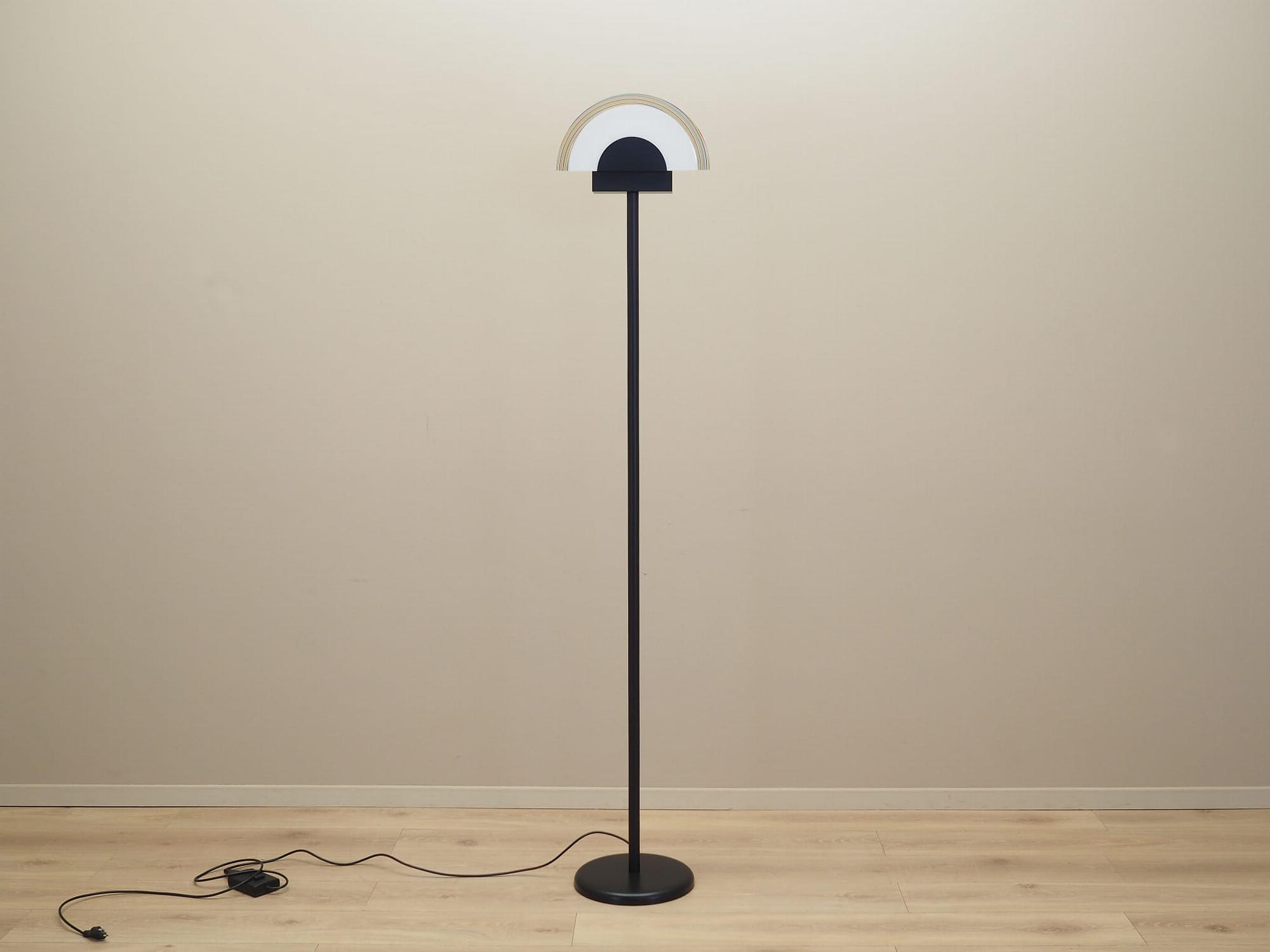 Floor lamp Metal Glass 1970s 1