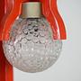 Space Age Pendelleuchte Orange 1970er Jahre 12
