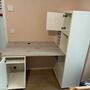 Schreibtisch mit Aufbewahrung Holz Weiß 5