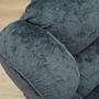 2-seater sofa velvet blue 1970s 10