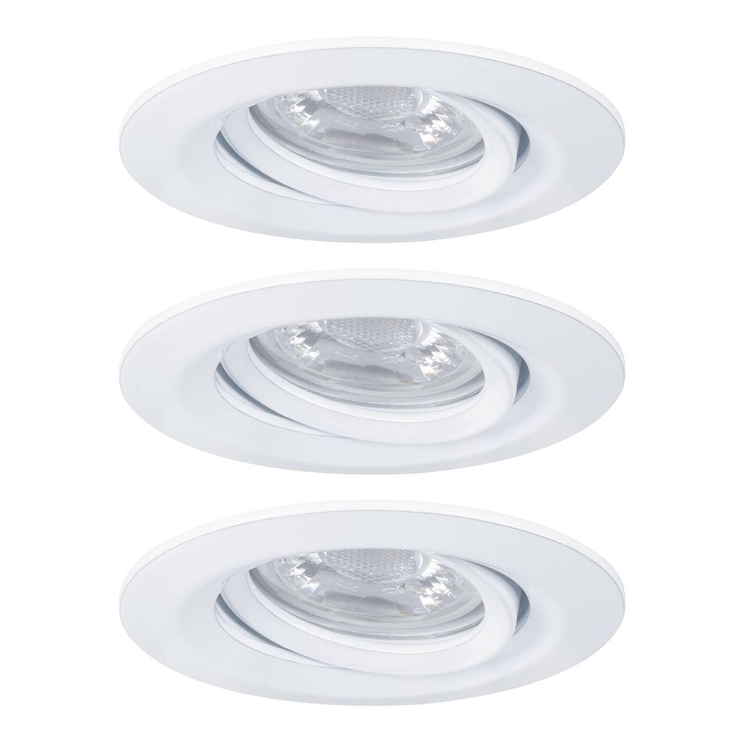 3x LED-Einbauleuchte Nova I Aluminium 2